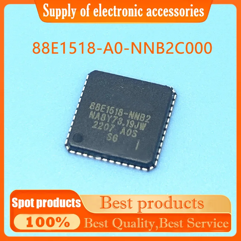 88E1518-A0-NNB2C000 Silk screen 88E1518-NNB2 package QFN48 new original chip