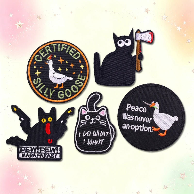 5PCS/set Cartoon Animal Cat Du - đánh giá và giá Embroidery Cat
