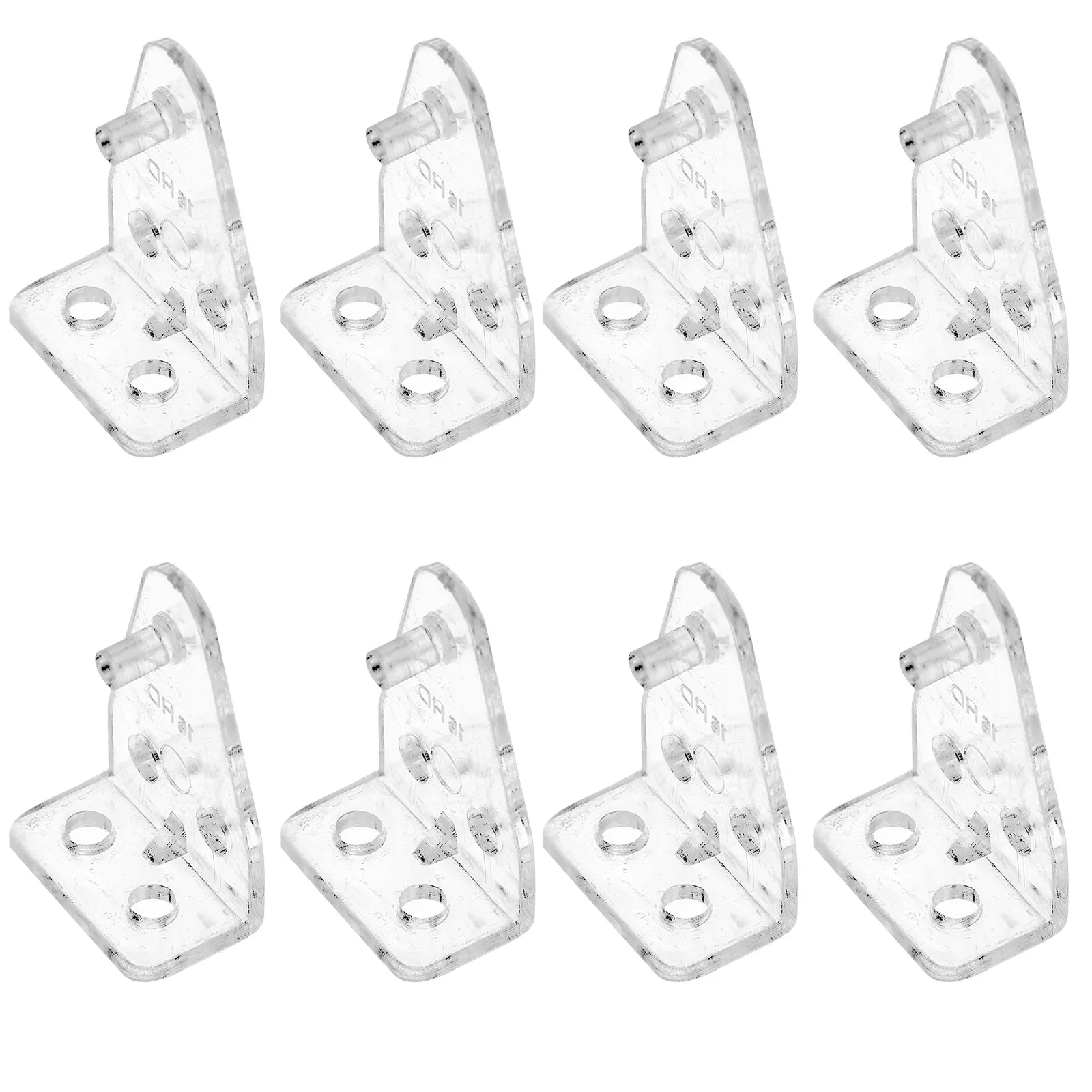 8Pcs Premium Clear Pom Blinds Bottom Rail Holder Hold Down Brackets for Roller Horizontal Blinds Replacement Parts Easy to Use