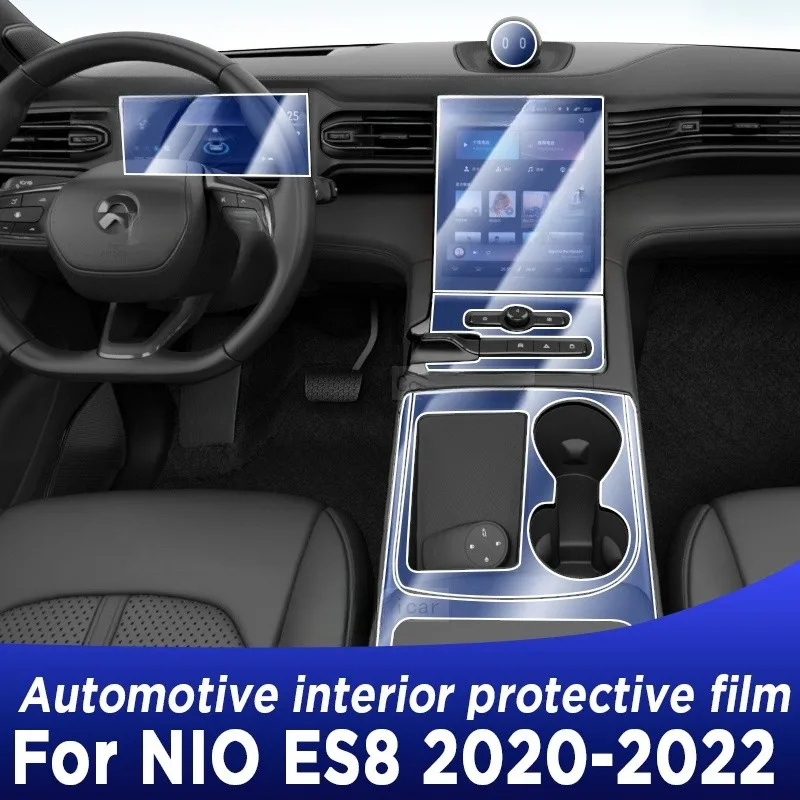 

For NIO ES8 2020-2022 Gearbox Panel Dashboard Navigation Automotive Interior Protective Film TPU Anti-Scratch Accessories