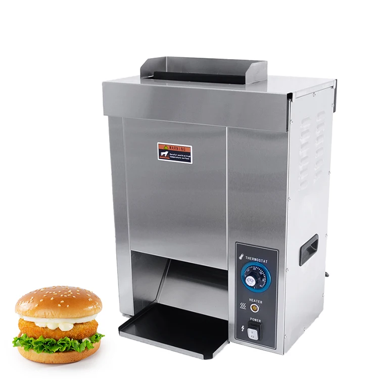 Electric Commercial Conveyor Machine Hamburger Bread Toaster Conveyor Belt Hamburger Bun Toaster Conveyor Belt Toaster