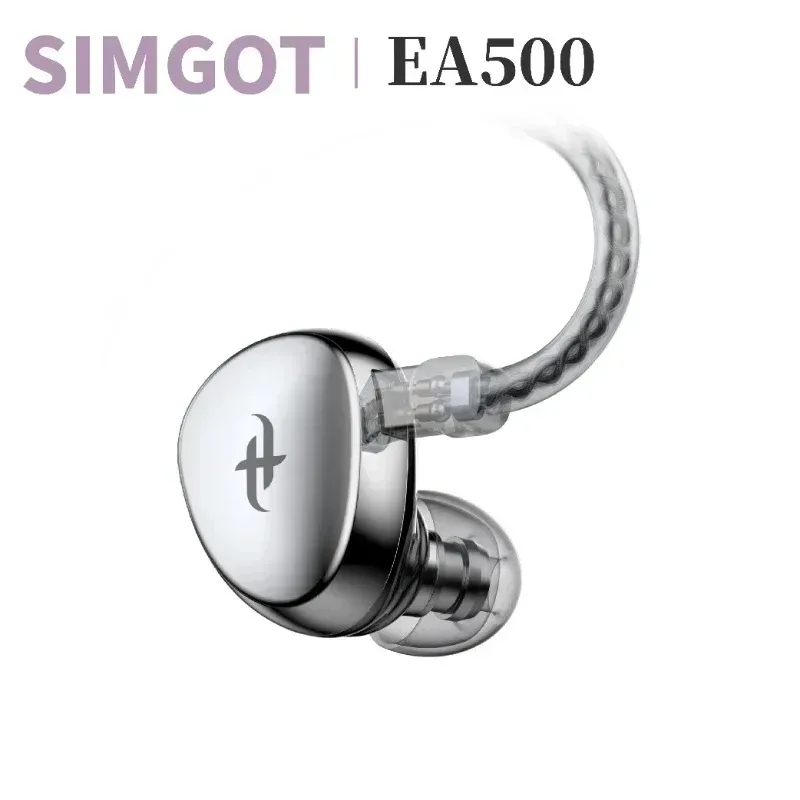 SIMGOT EA500 HIFI couteurs intra-auriculaires pilote dynamique moniteur haute rsolution IEM avec cble dtachable Audio stro
