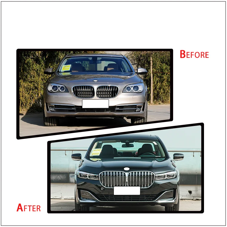 Factory Price body assy bodykit grille hood headlamp tail lamp rear diffuser for BMW 7-Series F01/02 2009-2015 Upgrade to G11/12