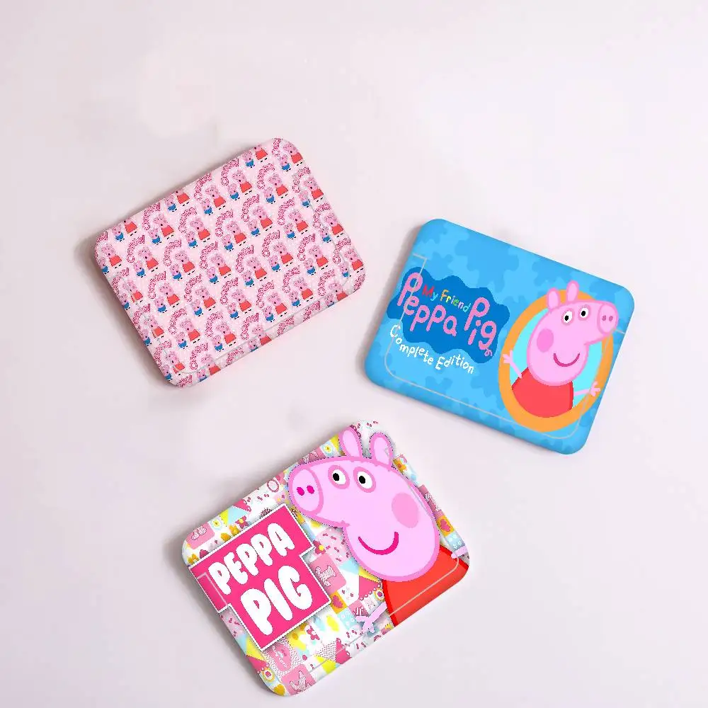 Porta-Crachá de Desenho Animado Peppa Pig Fofo com Cordão para Meninas e Mulheres, Suporte para Cartão de Identidade e Cartão de Acesso, Alça de Pescoço para Cartão de Visita
