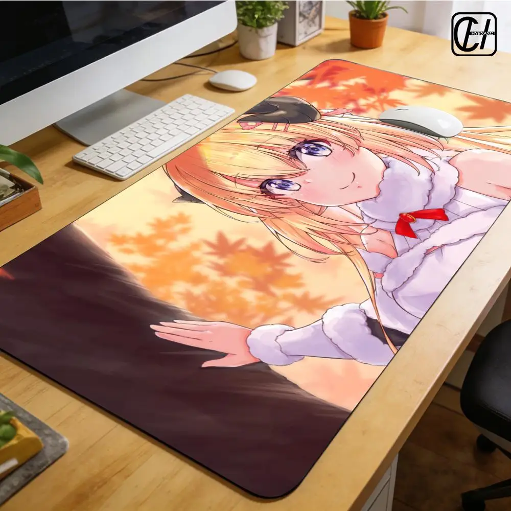 Tsunomaki Watame Mouse Pad XXL Mouse Pad Large Non-slip Lock Edge Keyboard Pad Anti-slip Gaming Desk Mat Office Pad