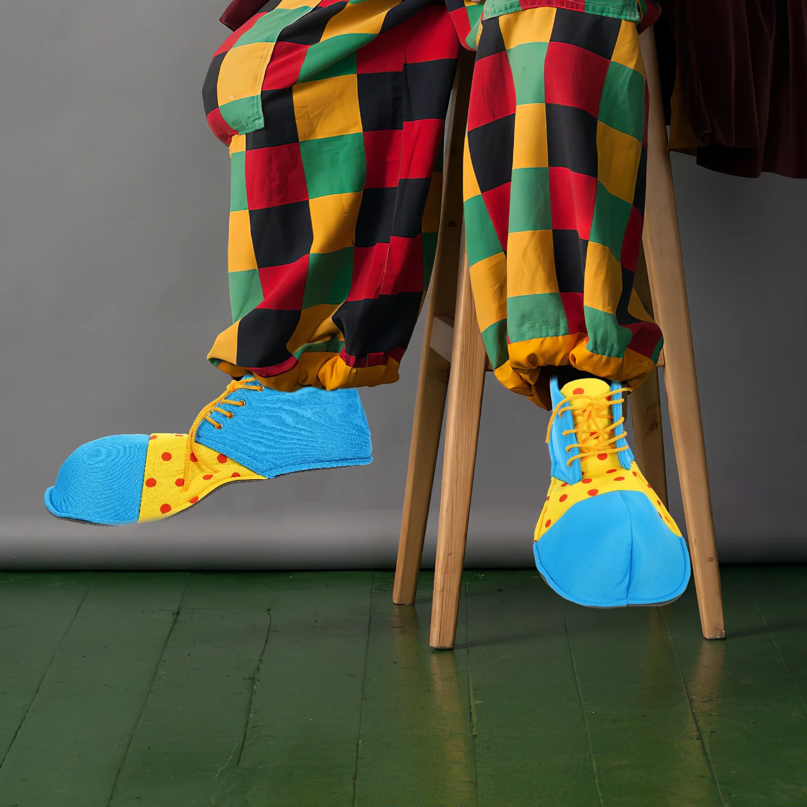 

1Pair Clown Shoes Halloween Big Clown Costume Prop Large Size Cosplay Dress Up Supply Show Performance Shoes Halloween Supplies