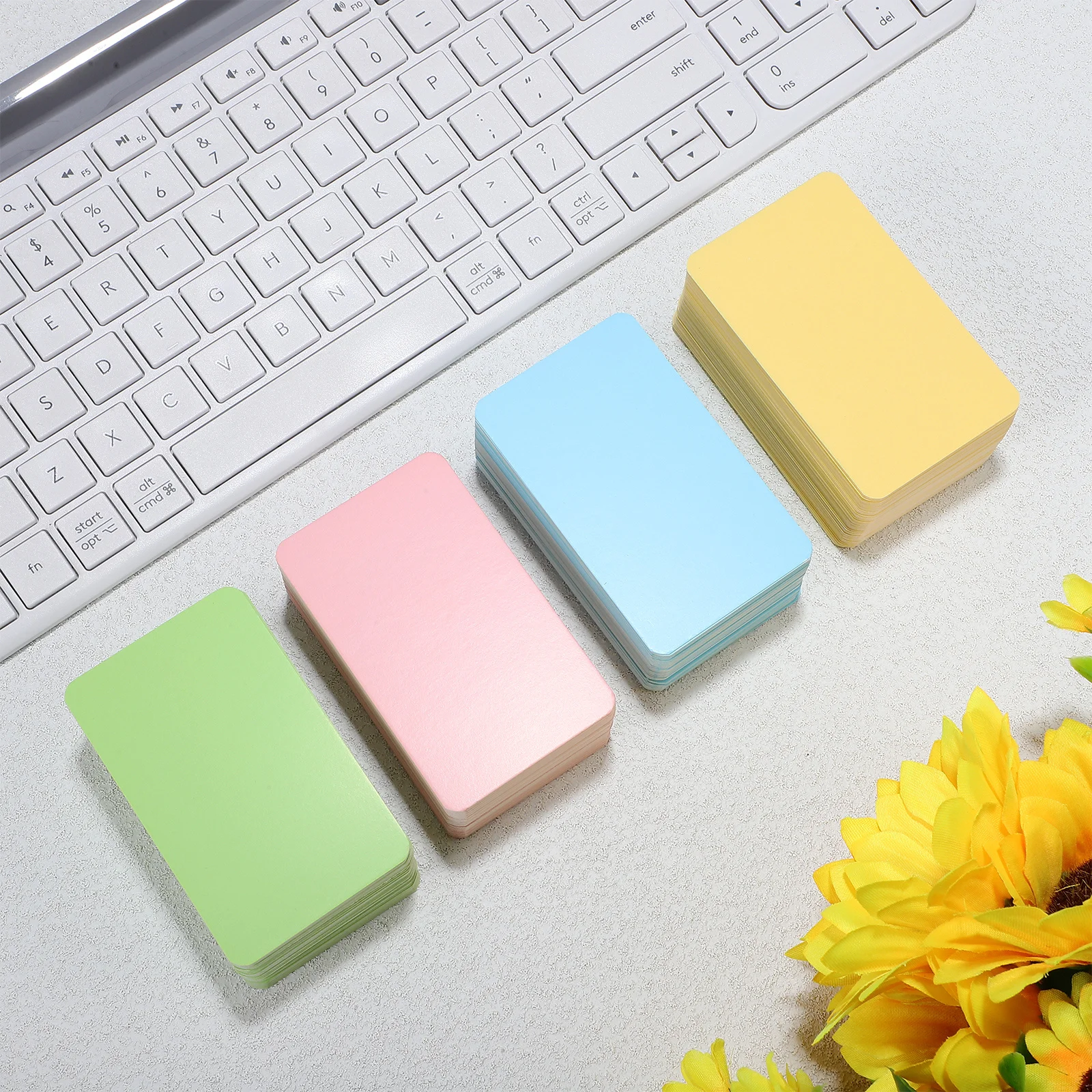 カラークラフト紙 無地メッセージカード DIYギフト インデックス学習 ビジネスフラッシュカード 多色筆記学習クラフト用