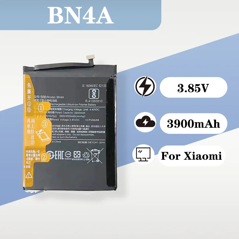 3.8V 3900mAh High Capacity Polymer Mobile Phone Battery for Xiaomi Redmi 7 Note7 Pro Note7 Plus BN4A