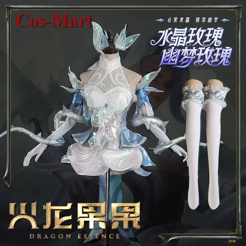 

CosplayCos-Mart Game Zyra/Rise Of The Thorns Cosplay Costume Valentine's Day Crystal Roses Dress Activity Party Role Play Cloth