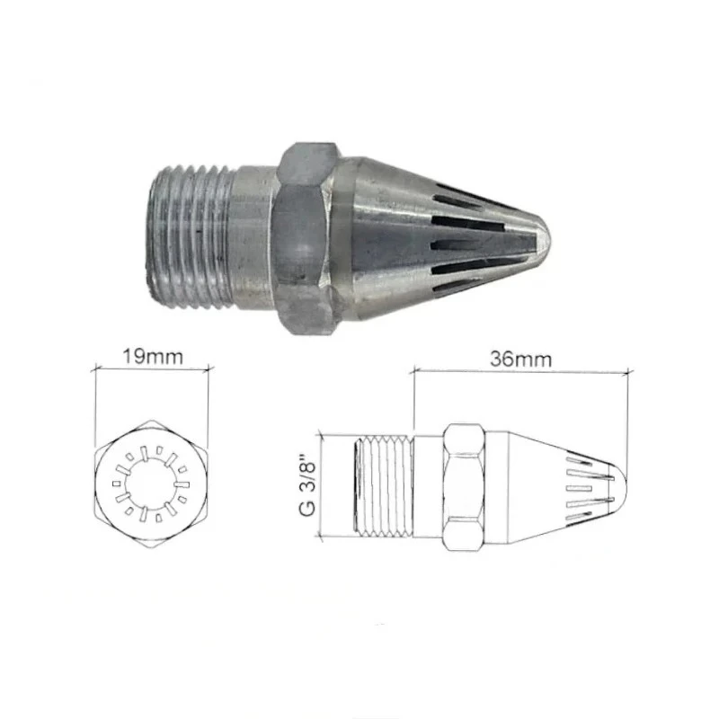 High Blast Aluminium Air Nozzle Compressed Air Wind Jet Nozzle Air Blowing Nozzle for Dust Removal Drying Cleaning Pneumatic
