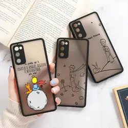 Galaxy A53 5G Phone Case For Samsung A52 A52s A13 A21S A23 A32 A33 A51 A71 A73 Cases Matte Back Cover The Little Prince Dog Rose