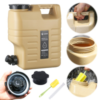 12L Water Storage Container with Faucet Water Dispenser Carrier Large Capacity Water Container Jug for Vehicle Car Camping
