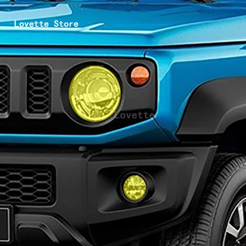 Car Accessories For Suzuki JIMNY 2019-2023 Car Headlight Protective Film Front Lamp Smoked Black TPU Sticker