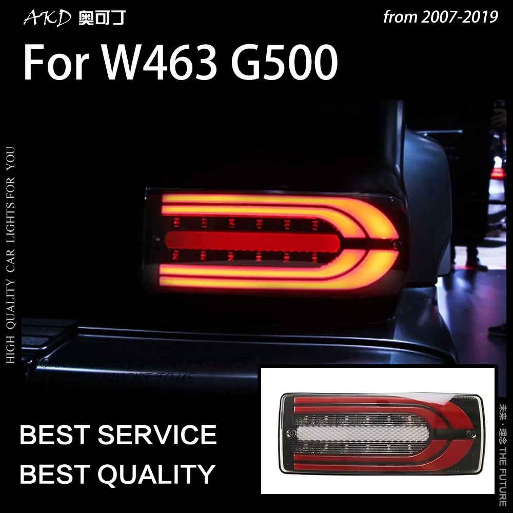 

AKD Car Styling Tail Lamp for Benz W463 G500 LED Tail Light G350 G55 G63 Taillights DRL Dynamic Signal Reverse Auto Accessories