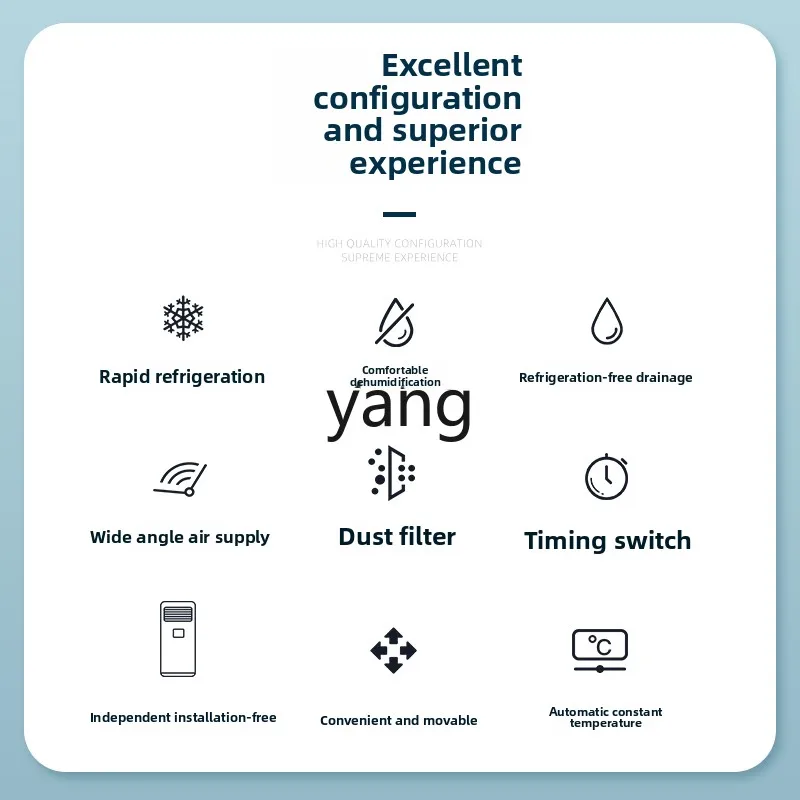 LH mobile air conditioner hot and cold portable installation-free all-in-one machine vertical small heating and cooling machine