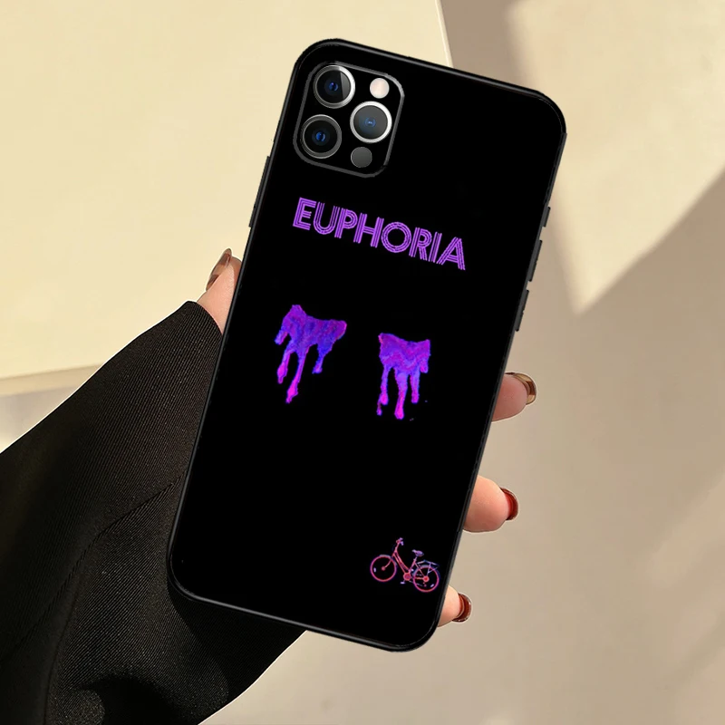 American TV Series Euphoria Luxury Phone Case For iPhone 14 11 12 13 Pro X XR XS Max 6 6S 7 8 Plus SE 2020 Back Cover