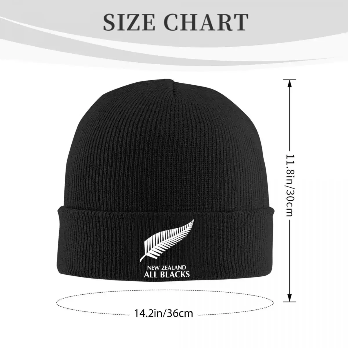 New Zealand All Blacks Hat Autumn Winter Beanie Warm Rugby Worldcup Sports Cap Unisex Acrylic Knitted Hat