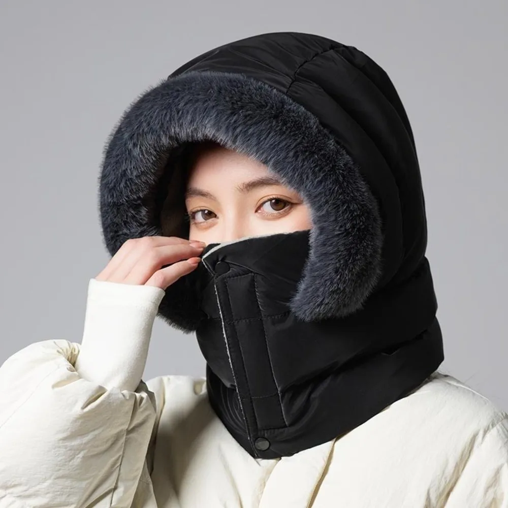 New Warm Scarf Mask Integrated Hat Coldproof Breathable Pullover Cap Windproof 3-in-1 Neck Warmer Outdoor Sports
