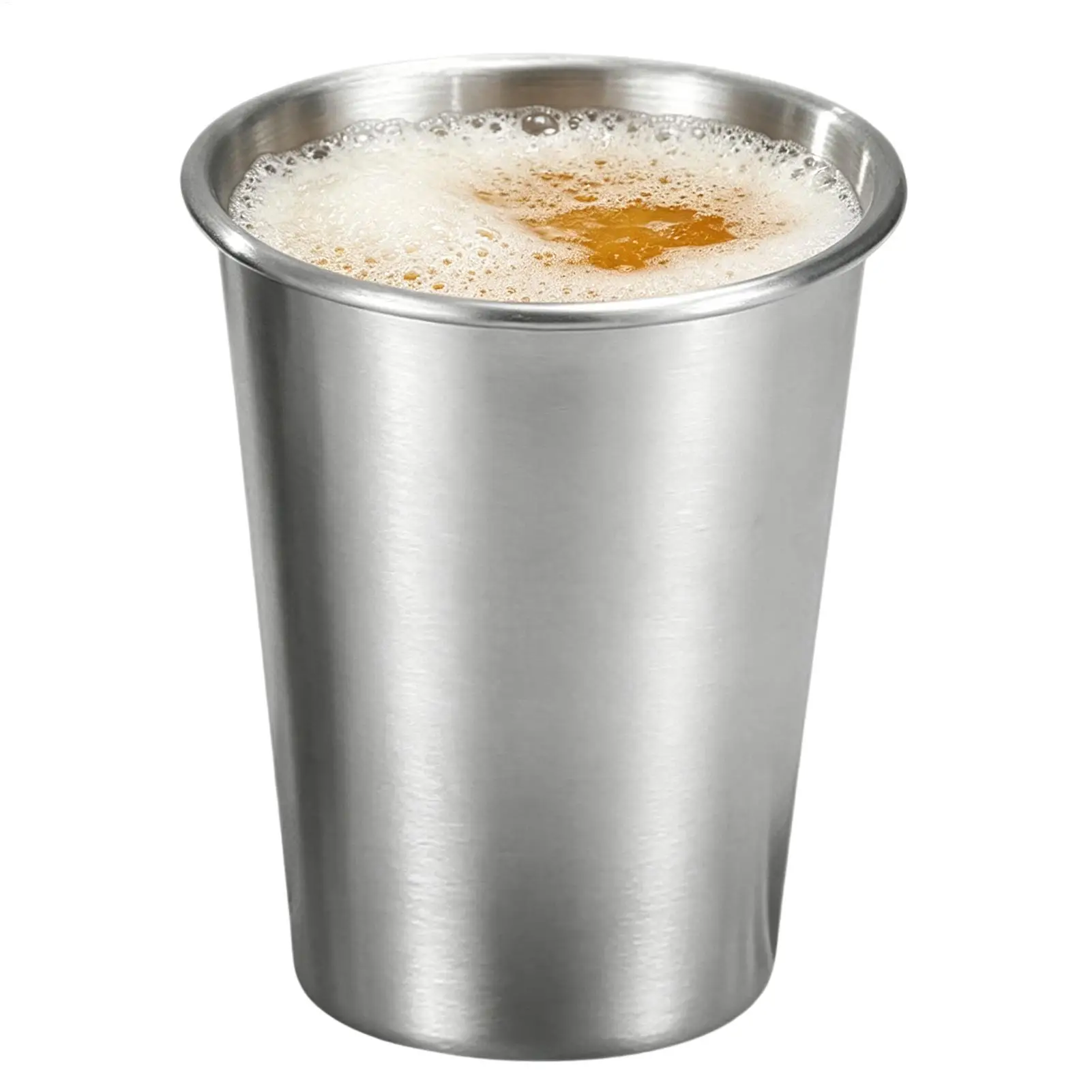 Stainless Steel Drinking Cups 350ml Stackable Rustproof Mug Metal Tumbler Coffee Water Cups for Kids Adults Home Restaurant