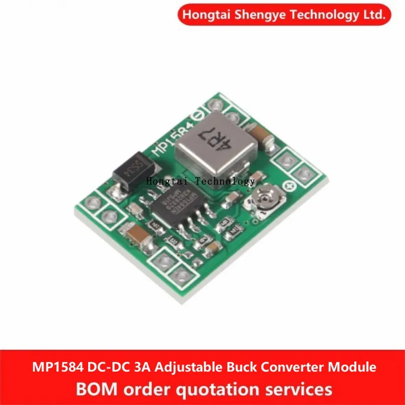 

MP1584 DC-DC Buck Power Module MP1584EN 3A Adjustable Buck Converter for Arduino Ultra Small Size Replaces LM2596 5V 12V