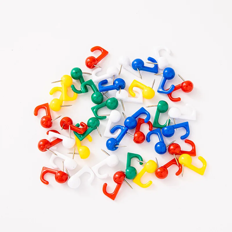 20 шт. декоративные крючки для пробковых досок — для ключей, бусин и организации домашнего офиса, школьных принадлежностей