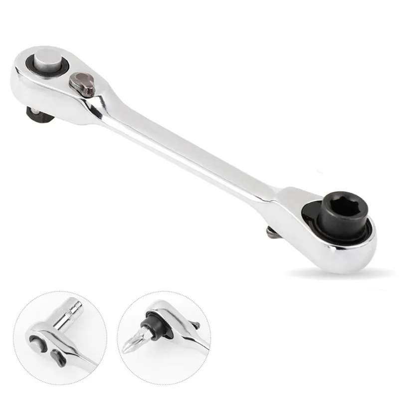 Imagem -05 - Double-ended Chave de Fenda Cabeça Dupla Tomada Rápida Chave Portátil Mini Hex Bit Double-ended Spanner Tool em 72 Dentes