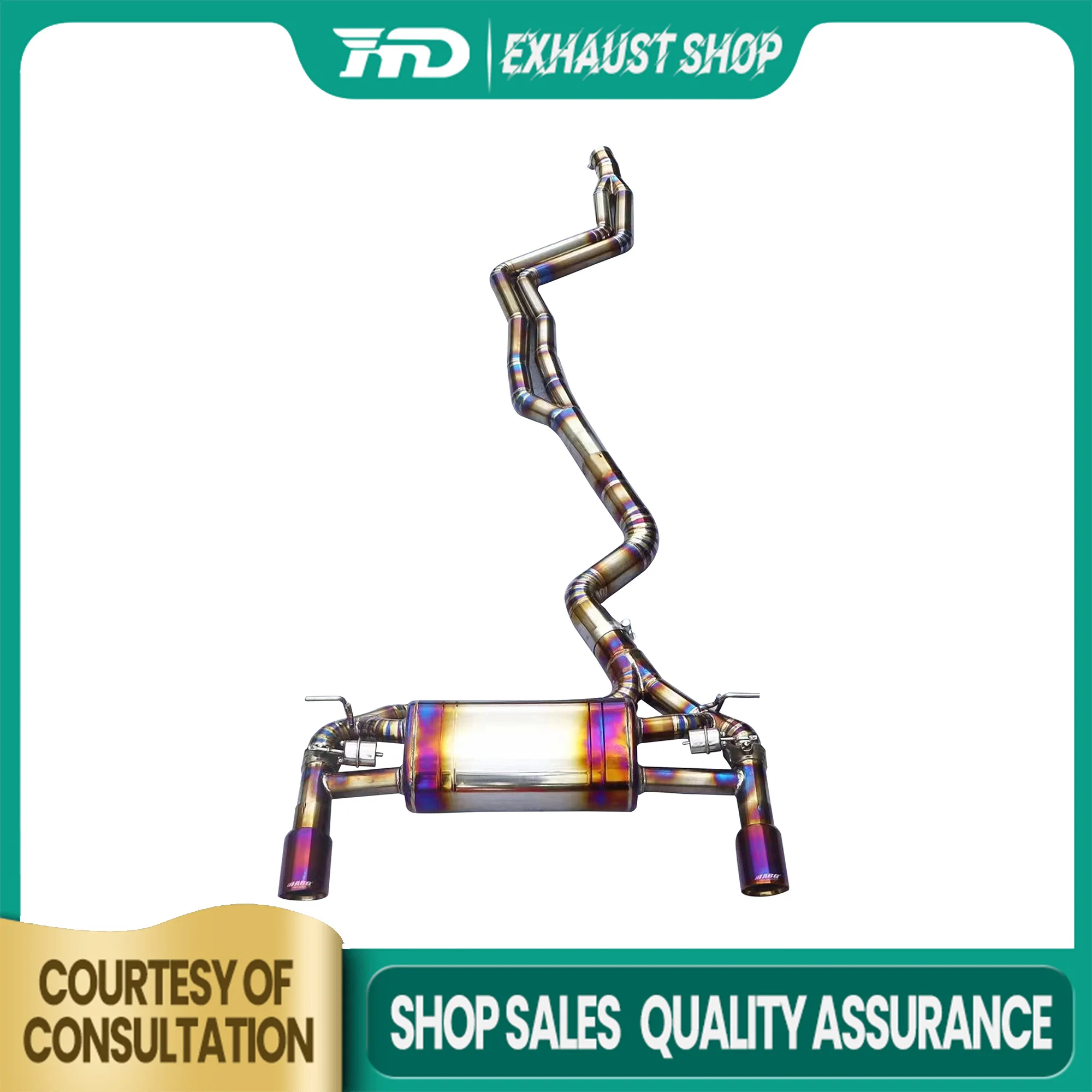 

Customizable Catback For BMW M240I Ti Exhaust System Vacuum Valve Muffler Tips Car Parts HMD