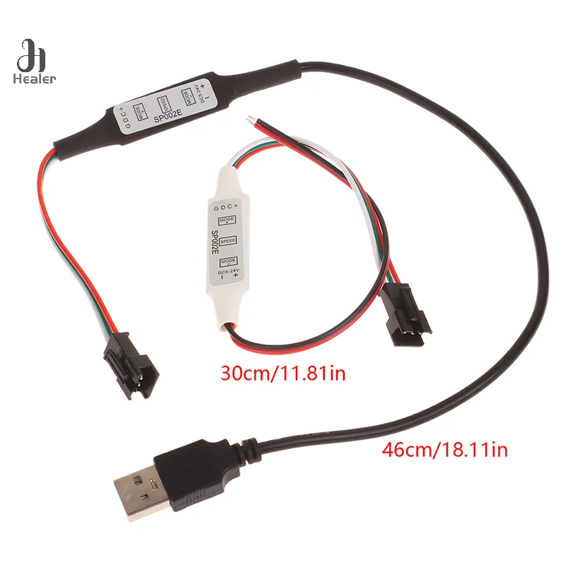 Kontroler Mini WS2812B WS2811 do taśm LED Pixel USB 3 Key WS2812 LED Light Strip SP621E Music Bluetooth APP DC 5V-24V