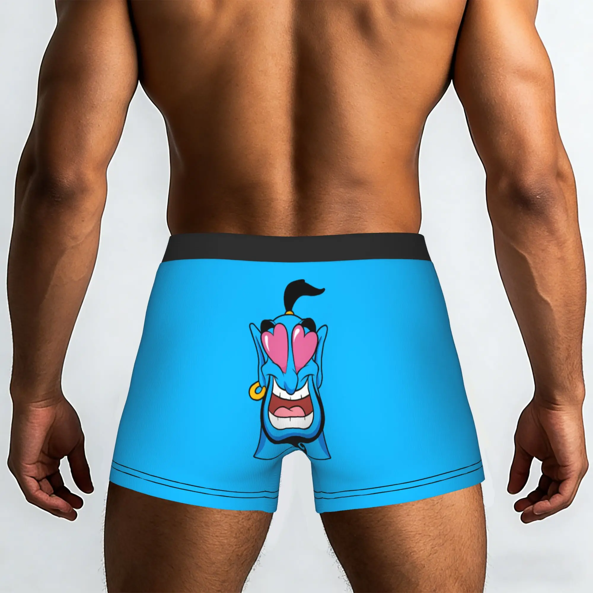 Custom Cute Cartoon A-Aladdin Boxers Shorts Men's  Briefs Underwear Funny Underpants