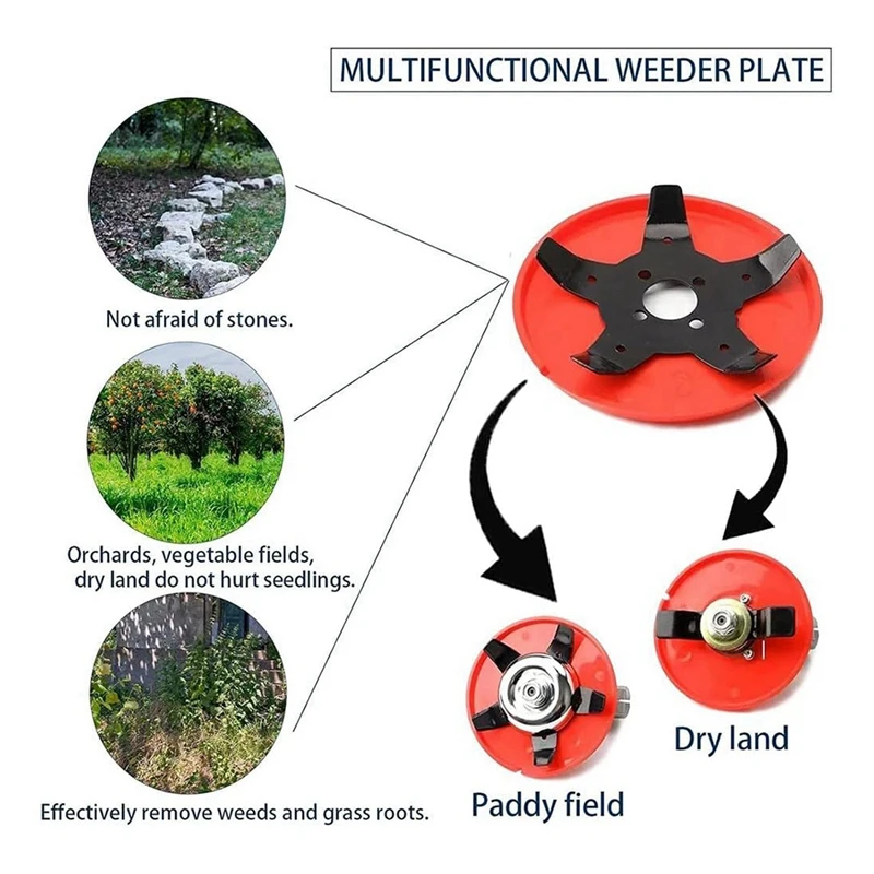 Weeding Disc For Weed Eater, Trimmer Heads For Weed Eaters, Weeding Disc Trimmer, For Terrain Hill Weeding Disc, 2PCS