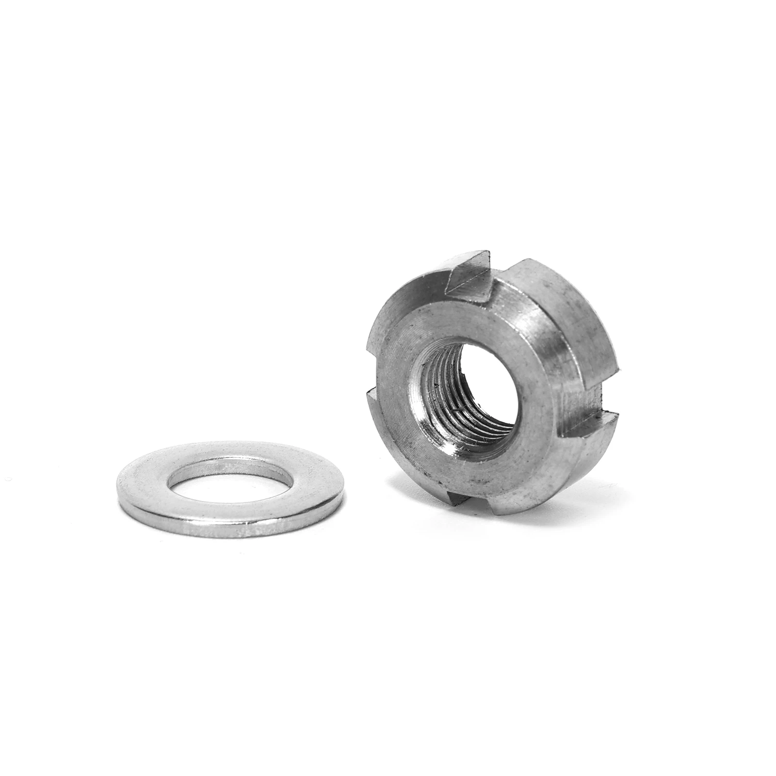 Ruimou 1 Set Bicycle Metal Rear Swingarm Axle Nut 22x10x8mm (With Washer) Compatible With Surron Light Bee Rear Swingarm
