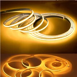 10m COB 24V 12V LED Strip Light Linear 480 Dimmable LED High Brightness Flexible Warm/Natural/Cool White 8mm COB Led Light RA90