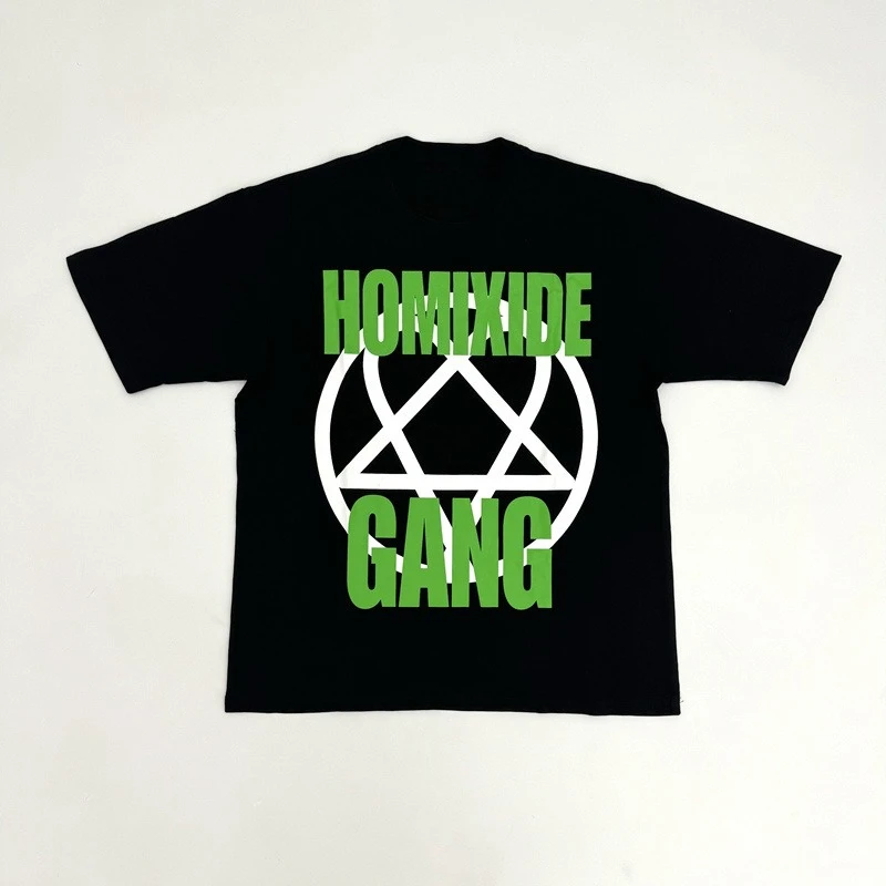 

Fashion 2025 Sports Men's Loose Casual Short Sleeve Trendy T-Shirt Letter Printed Youth Summer Short Sleeve Top