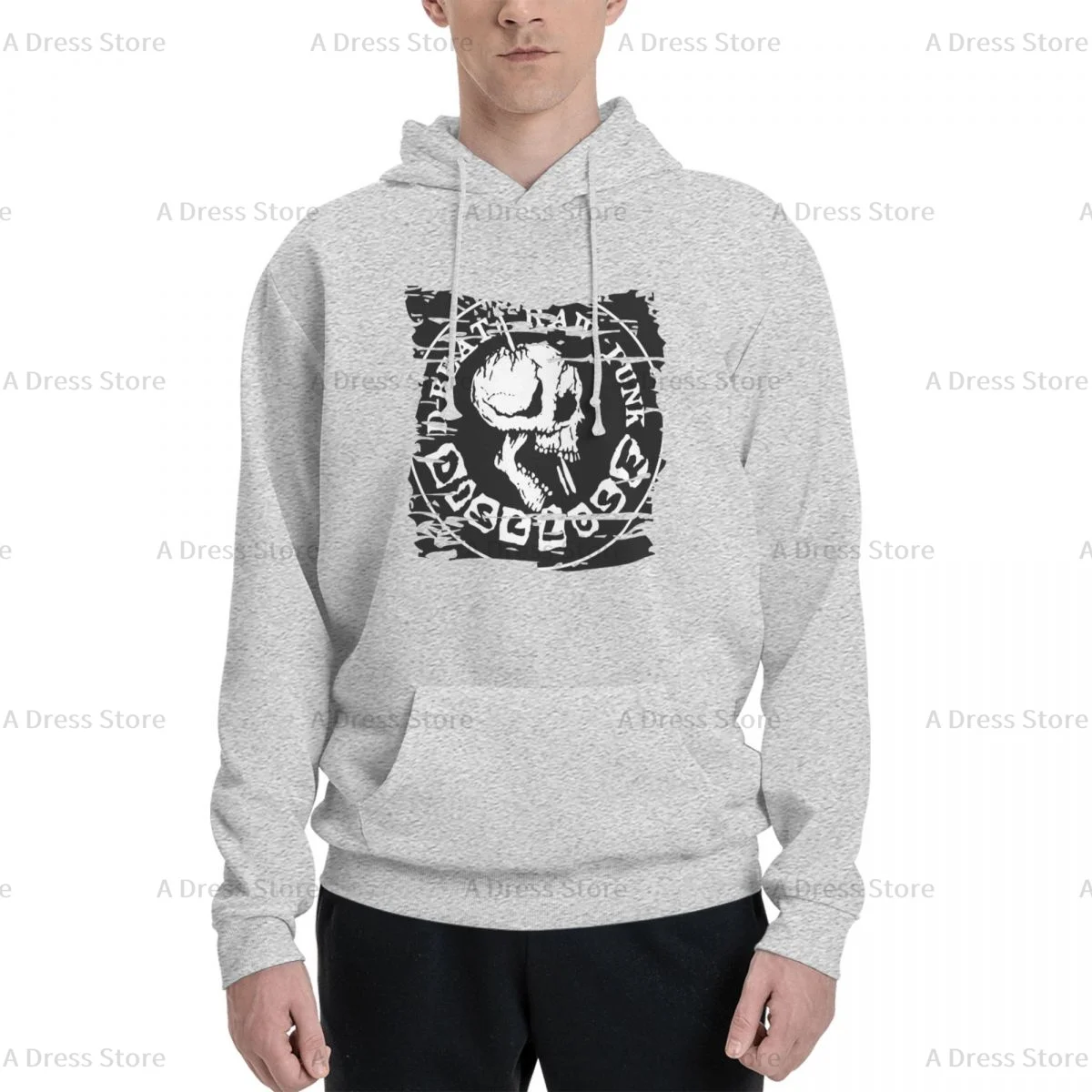 Cthulhu Polyester Two sided Hot stamping printing Men's Sweater,Unisex Vintage Pullover Hooded