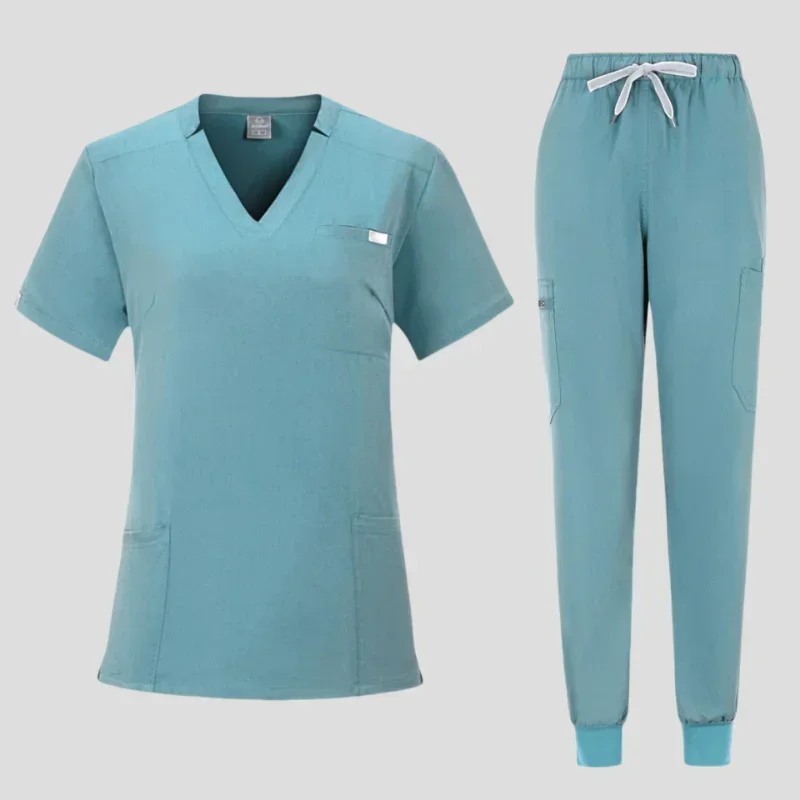 Medical Tops Pant Women Scrubs Uniforms Hospital Doctors Scrub Sets Nurses Accessories Dental Clinic Beauty Salon Workwear Suit