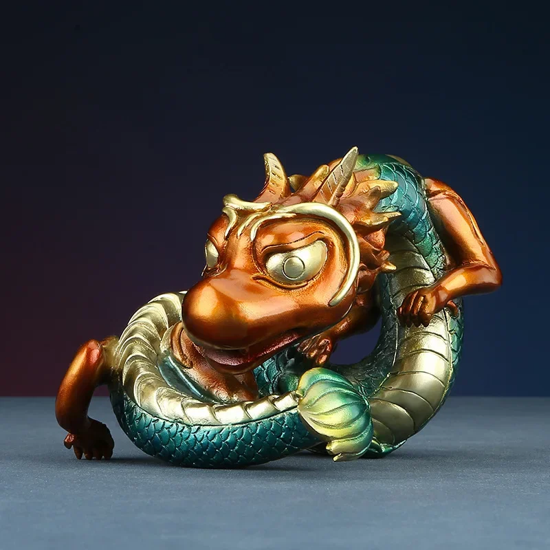 

Color copper four divine beasts Qinglong Suzaku White Tiger Xuanwu Creative Moe Version Swiss Beast Home Decoration Entrance