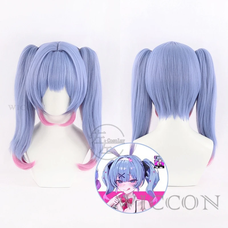 

Miiku Rabbit Hole Cosplay Wig Heat Resistant Role Play Idol Vtuber Headwear Heat Resistant Synthetic Halloween Role Play