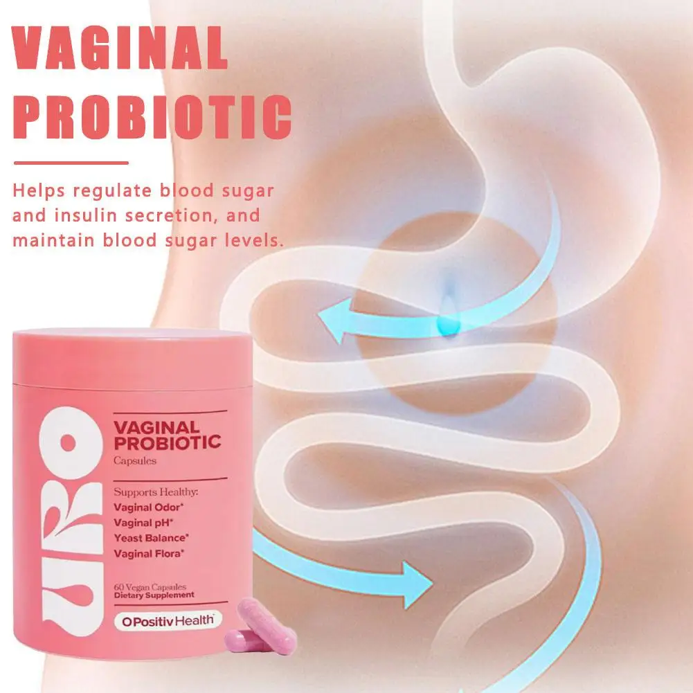 Salud femenina, probióticos XOS, cápsulas prebióticas para el cuidado de la salud de la Vagina de las mujeres, mantiene el microbiomo, PH, equilibrio de levadura