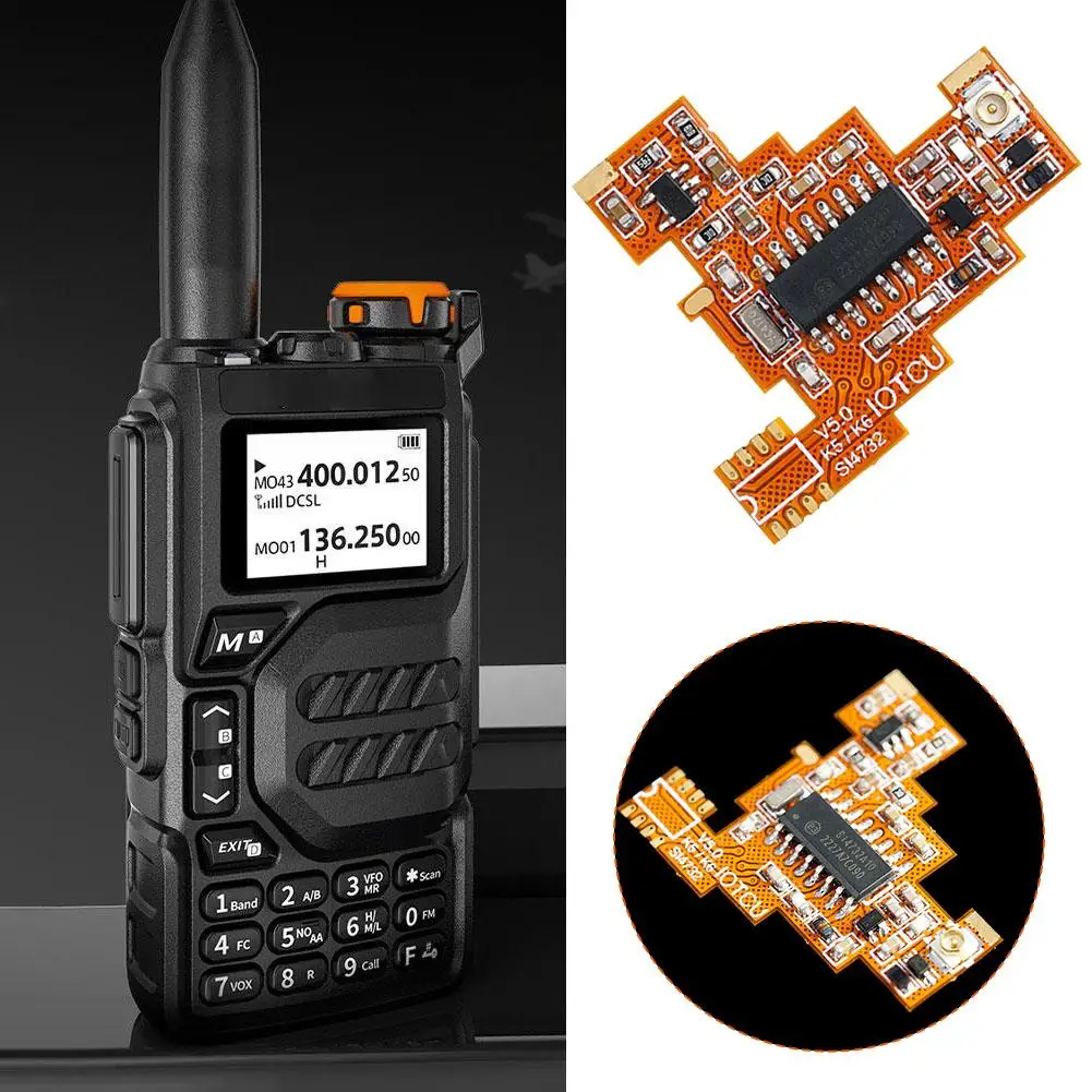 Walkie-Talkie-Modifikation karte für Quan sheng UV K5/K6 Doppelfilter-Empfänger modul mit s14732 Soft Board FPC-Zubehör T9x7