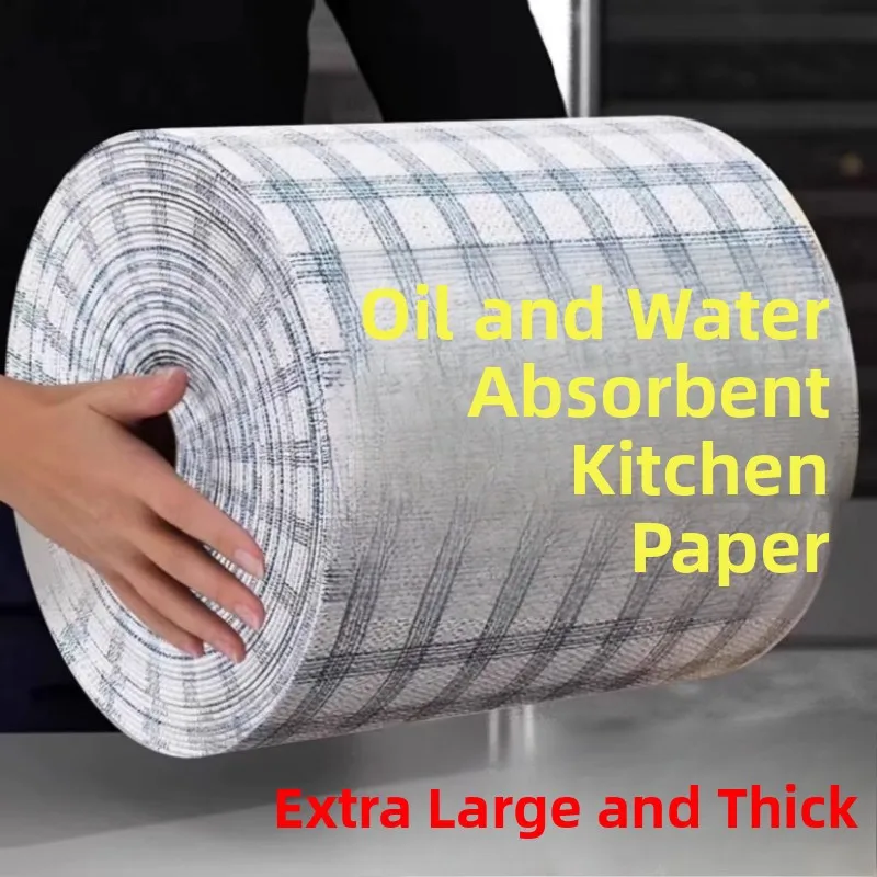 

Thiened Kitchen Disposable Wipes Oil-resistant Cleaning Tissues Non-sti Oil Waing Dies Cloth Water Waable Lazy Pers...