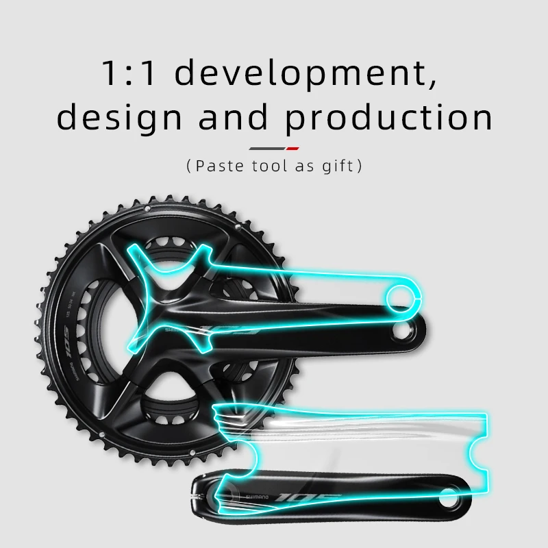 

Used For SHIMANO 7120 Bike kit protective film Road bike mountain bike crank disk transparent protective film TPU material