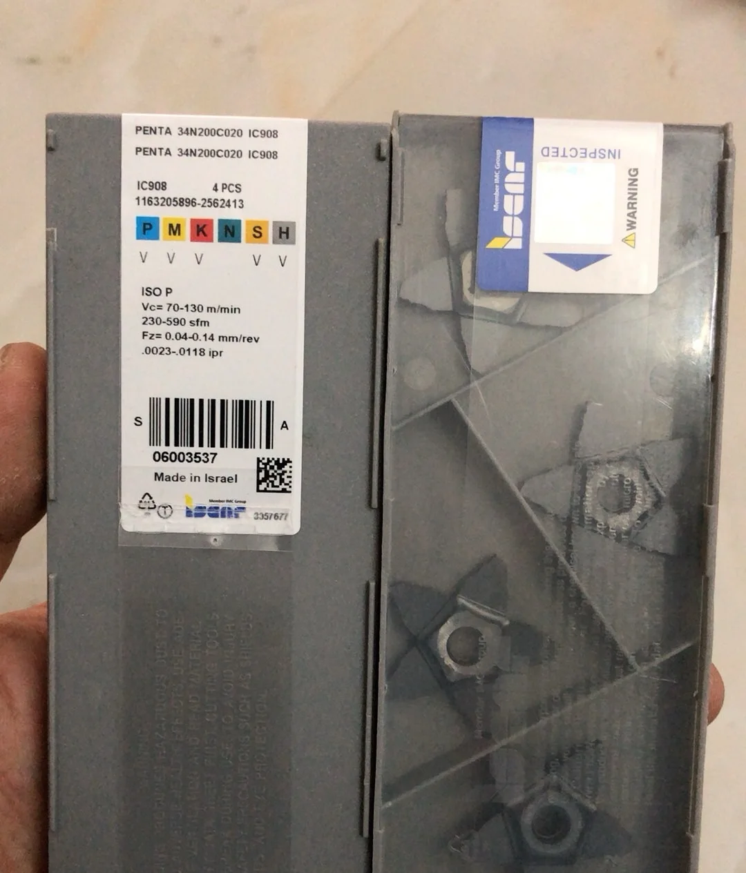 

Hard alloy cutting blades PENTA34N200C020 IC908