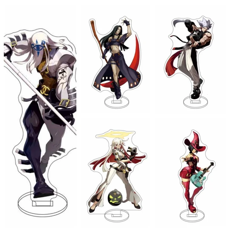 GUILTY GEAR STRIVE Anime HDAcrylic Stand Standing Figure Display Sol Badguy Charm Ky Kiske Cartoon Desktop Model Plate Gift15CM