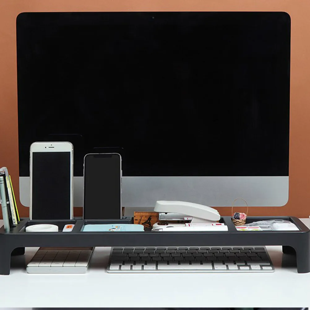 

Полка для клавиатуры из прочного АБС-пластика, компактный настольный органайзер для заметок, ручек, телефона, аксессуаров для ноутбука, домашняя полка