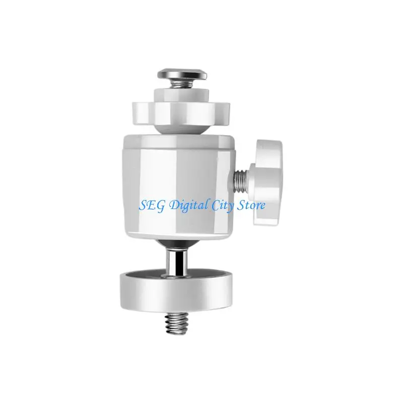 U75B No Drill Camera Mount for Curtain Track, Adjustable Ball Head 1/4 Thread Holder for Indoor and Window Placement