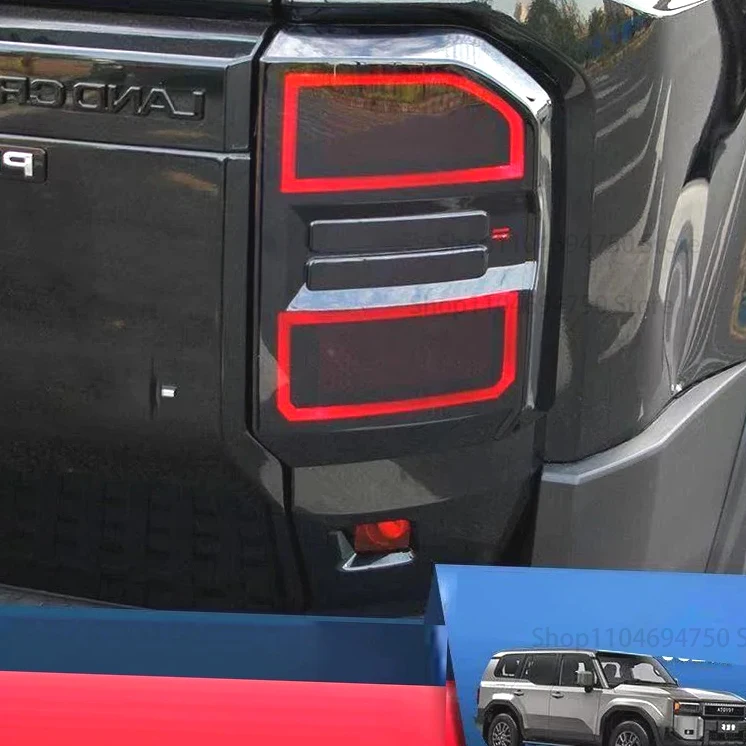 

Car Taillight Protection Cover Smoken Black Tail Light Decoration Cover For Toyota Prado 2024 2025 LC250 Exterior Accessories