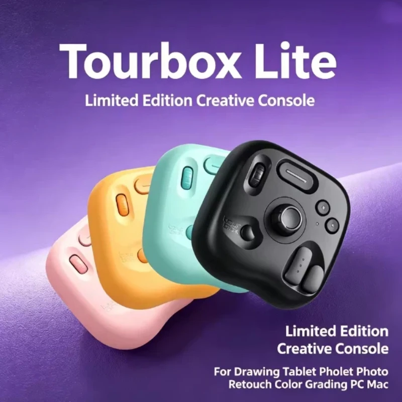 Keyboard Tourbox Lite Wireless Bluetooth Custom Shortcut Keyboard For Photo Drawing Color Grading Video Editing Designer Work