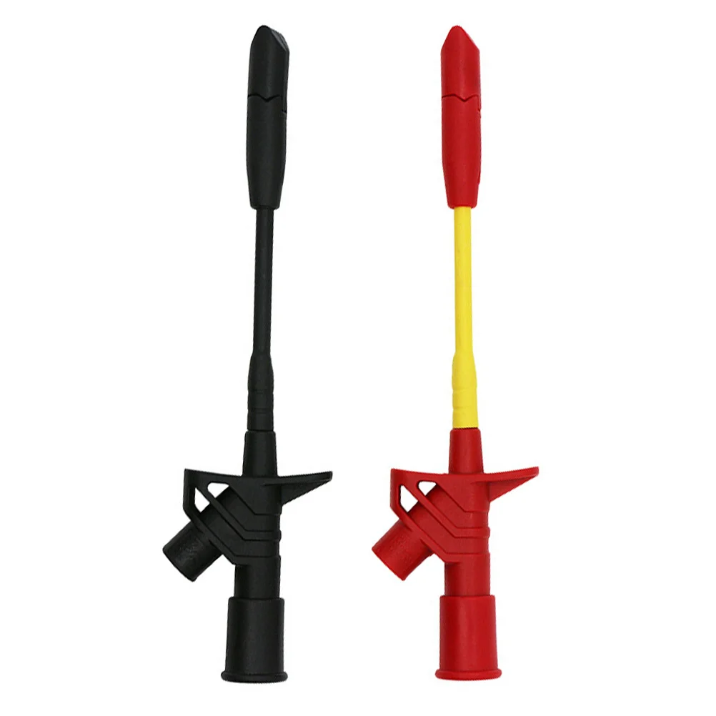 2 шт., тестовый зажим для прокалывания изоляции, 4 мм, гнездо типа «банан» для мультиметра, комплект тестовых проводов, автомобильный диагностический тестер, инструмент