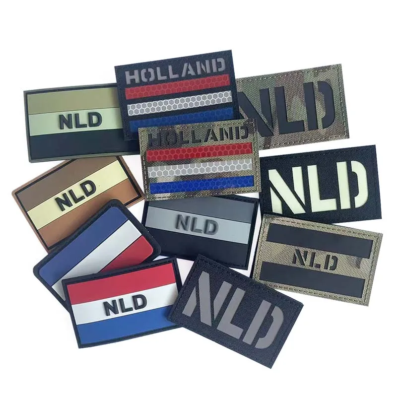 Parche bandera Países Bajos PVC IR reflectante – Mochila chaleco - imagen 4