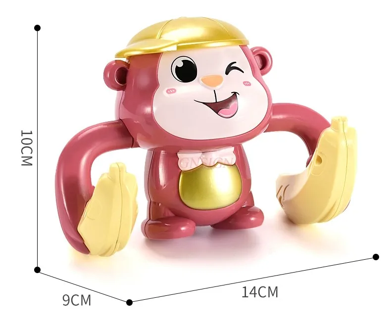 Electric Rolling Monkey 0-1 Year Old Baby Toy Children's Crawling Club 360 somersaults Little Monkey